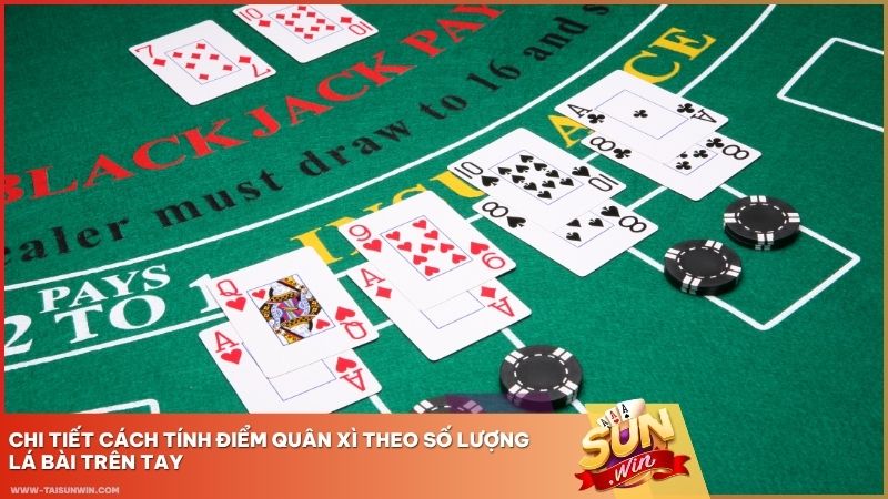 Chi tiết cách tính điểm quân Xì theo số lá bài trên tay