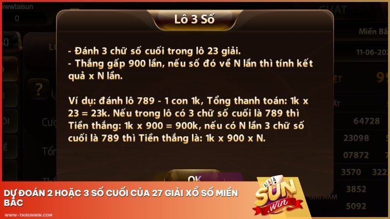 Dự đoán 2 hoặc 3 số cuối của 27 giải xổ số miền Bắc