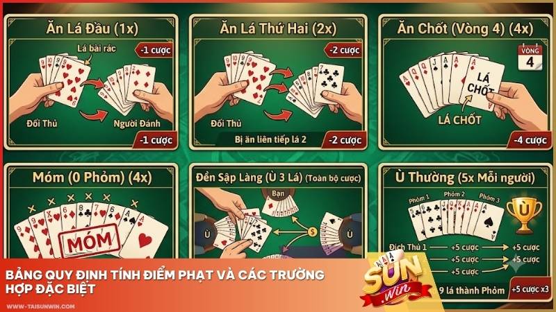 Bảng quy định điểm phạt và các trường hợp đặc biệt rõ ràng