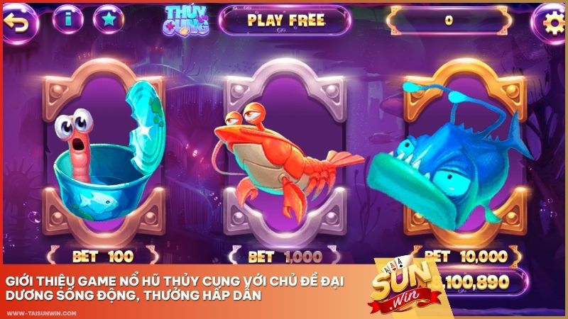 Giới thiệu game nổ hũ Thủy Cung với chủ đề đại dương sống động, thưởng hấp dẫn
