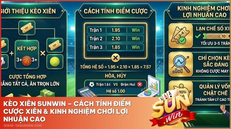 Kèo Xiên – Cách Tính Điểm Cược Xiên & Kinh Nghiệm Chơi Lợi Nhuận Cao