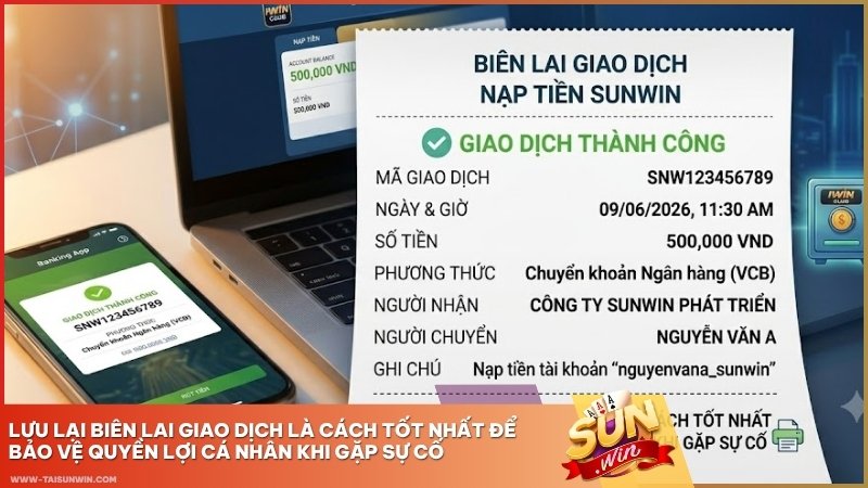Lưu lại biên lai giao dịch là cách tốt nhất để bảo vệ quyền lợi cá nhân khi gặp sự cố