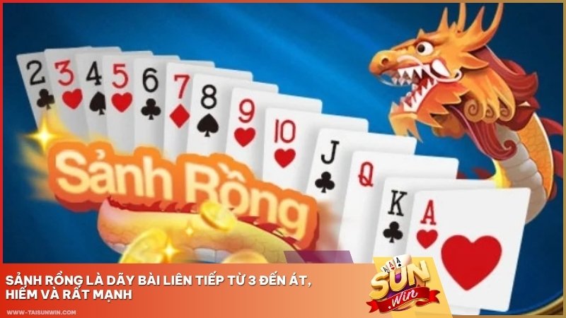 Sảnh Rồng là dãy bài liên tiếp 13 lá từ 3 đến Át, hiếm và rất mạnh