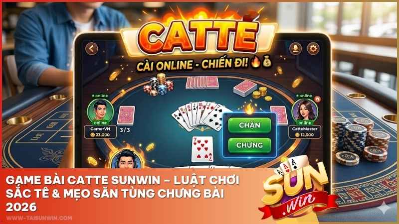 Game Bài Catte Sunwin – Luật Chơi Sắc Tê & Mẹo Săn Tùng Chưng Bài 2026